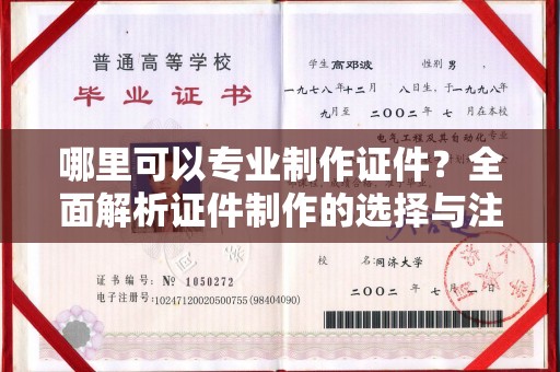 澄城哪里可以专业制作证件？全面解析证件制作的选择与注意事项
