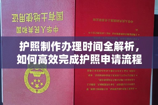 高唐护照制作办理时间全解析，如何高效完成护照申请流程